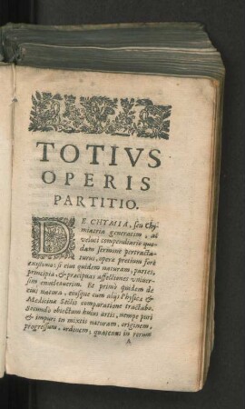 Totius operis partitio
