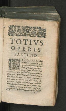 Totius operis partitio