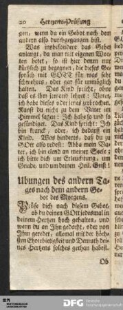 Hertzens-Prüfung nach dem andern Gebot.