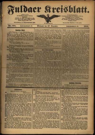 Ausgabe vom Mittwoch, den 27. Dezember 1905.