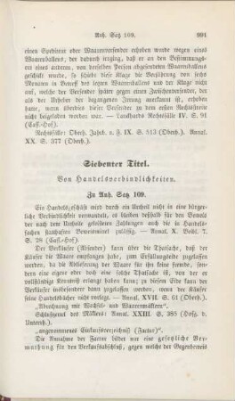 Siebenter Titel. Von Handelsverbindlichkeiten