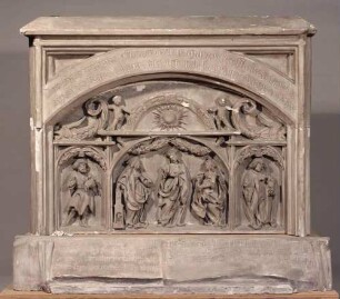 Spätgotisches großes Relief (aus Stein?)