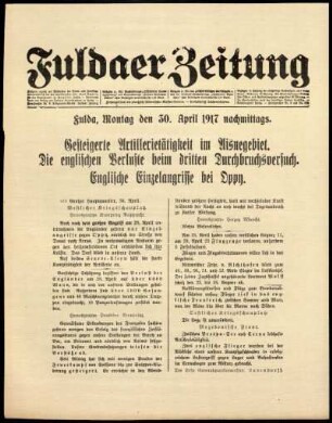 Ausgabe vom Montag, den 30. April 1917.