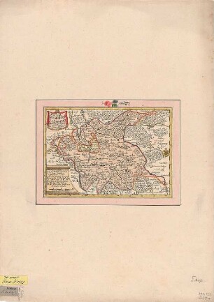 Karte des Amtes Großenhain, ca. 1:250 000, Kupferstich, vor 1745
