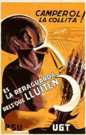 Republikanische Postkarte aus dem Spanischen Bürgerkrieg