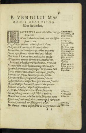 P. Vergilii Maronis Georgicon liber secundus.