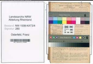 Entnazifizierung Franz Osterfeld , geb. 12.09.1894 (Kassenleiter)
