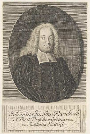 Bildnis des Johann Jacobus Rambach
