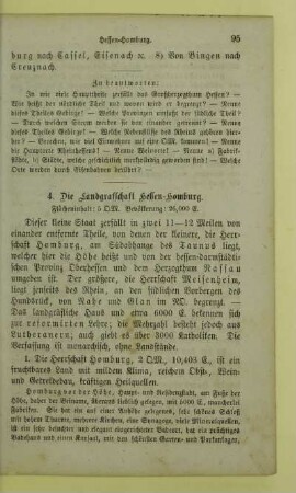 4. Die Landgrafschaft Hessen-Homburg