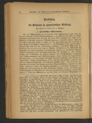 Die Missionen im gegenwärtigen Weltkriege.