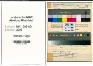 Entnazifizierung Hugo Ten Hompel, geb. 25.09.1884 (Angest.)