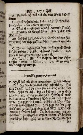 Danksagungs- Formul.