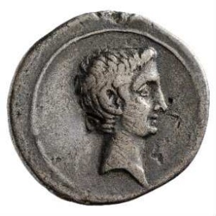 Münze, Denar, 29 - 27 v. Chr.