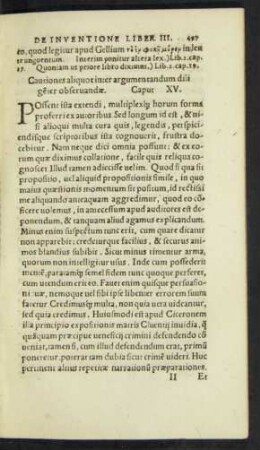 Cautiones aliquot inter argumentandum diligenter observandae. Caput XV.