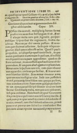 Cautiones aliquot inter argumentandum diligenter observandae. Caput XV.