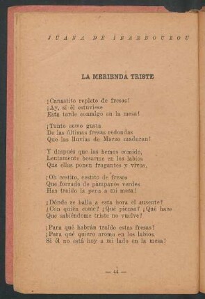 La merienda triste