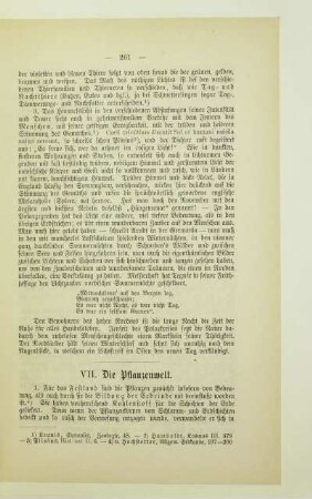 VII. Die Pflanzenwelt