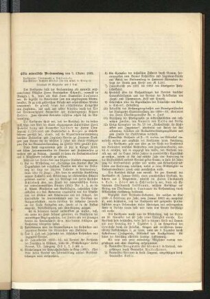 Elfte ordentliche Versammlung vom 7. Oktober 1882