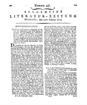 [Kiesling, Johann Georg Gottfried]: Briefe zur Bildung des Land-Predigers. - Hof : Vierling Bd. 2. - 1787