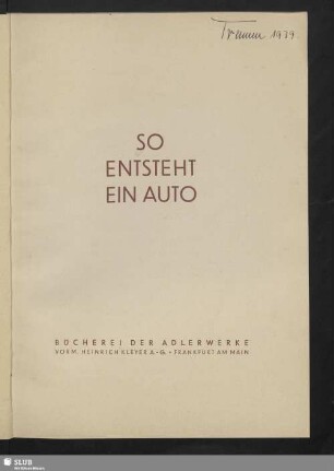So entsteht ein Auto