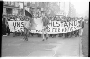 Kleinbildnegativ: Vietnam-Demonstration, 1968