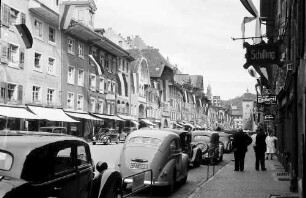 Waldshut: Verkehr in der Hauptstraße, Blick nach dem Osttor