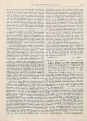 582-583 [Rezension] Gray, George Buchanan, A critical and exegetical Commentary of the Book of Isaiah. In two volumes