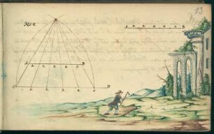 fol. 13 r Aus: Geometria Anno 1704 Dresden: SLUB Mscr.Dresd.R.297
