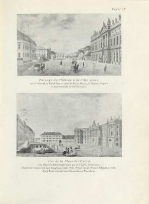 Passage du Château à la Ville neuve ; Vue de la Place de l'Opéra