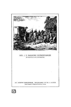 J. B. Basedows Elementarwerk mit Kupfertichen Chodowieckis : Kunstbeilage "Neue Bahnen"