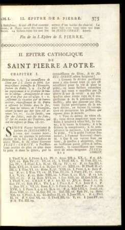 II. Epitre Catholique De Saint Pierre Apotre