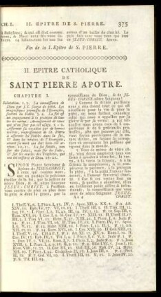II. Epitre Catholique De Saint Pierre Apotre