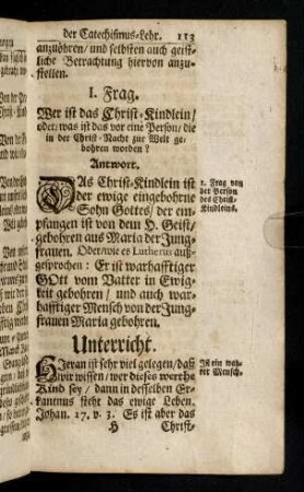 113-123, I. Frag. Wer ist das Christ-Kindlein ...