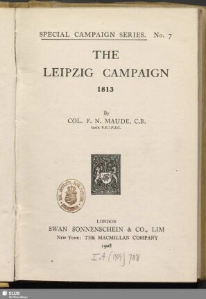 The Leipzig campaign : 1813