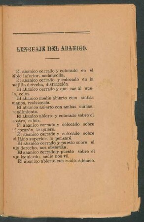 Lenguaje del abanico