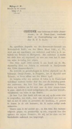 Bijlage no. 2a. Behoort bij het rekwest bijlage no. 2