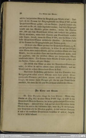 Die Ebene und Gerade