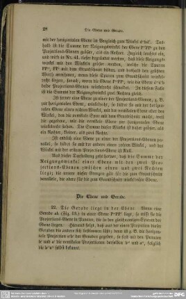 Die Ebene und Gerade