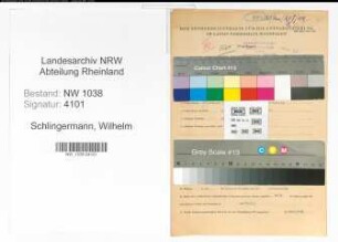 Entnazifizierung Wilhelm Schlingermann , geb. 14.08.1898 (Landwirt)