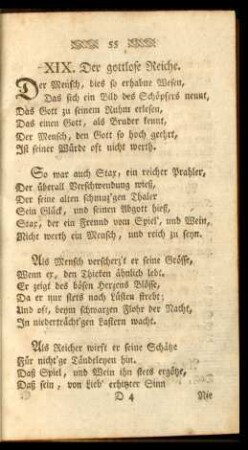 XIX. Der gottlose Reiche