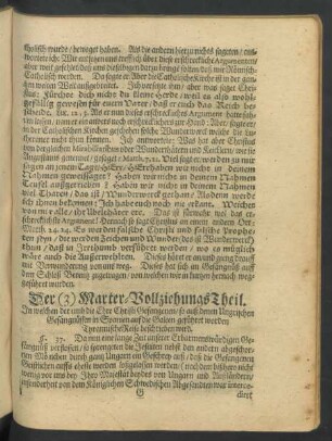 Der (3) Marter-Vollziehungs Theil