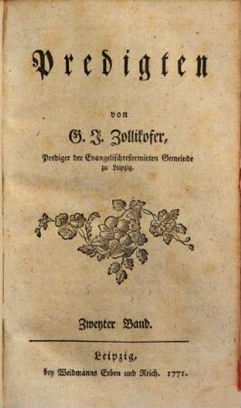 Predigten, 2