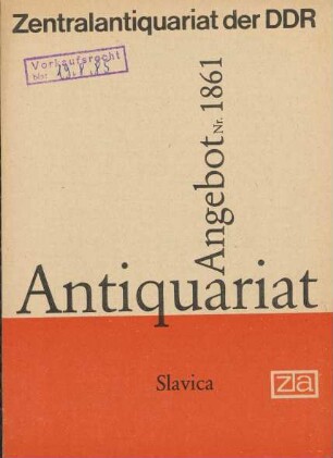 Nr. 1861: Slavica