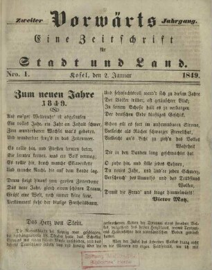 2.1849, Nr.1(2.Januar)