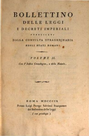 Bollettino delle leggi e decreti imperiali, 2. 1809