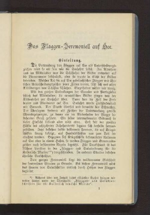Das Flaggen-Zeremoniell auf See