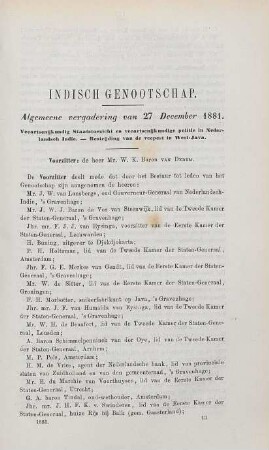 Algemeene vergadering van 27 December 1881