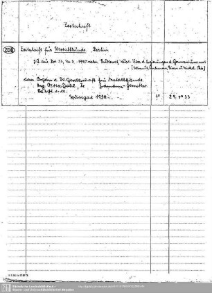 Zeitschrift Metallkunde