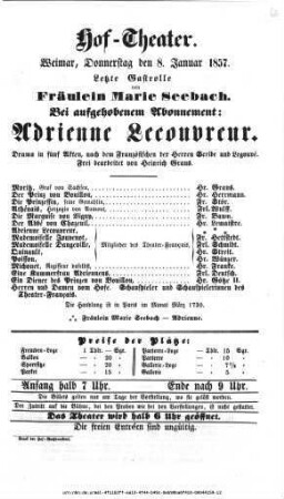 Adrienne Lecouvreur
