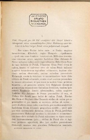 Monumenta Hungariae historica, 4